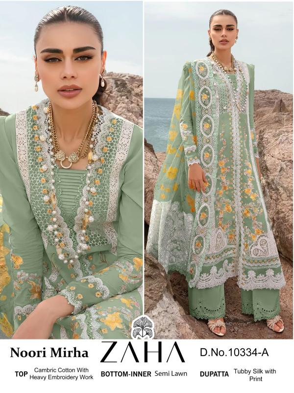 Zaha 10334 A To D Pakistani Salwar Kameez Collection